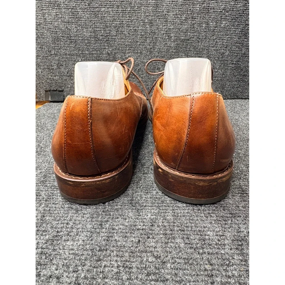 Joseph Abboud Mens Tan Leather Cap Toe Oxford Dress Shoes X250872 Size 13D